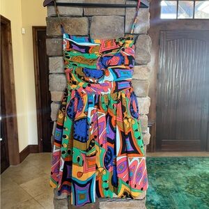 Vibrant Multicolor Women's Mini Dress